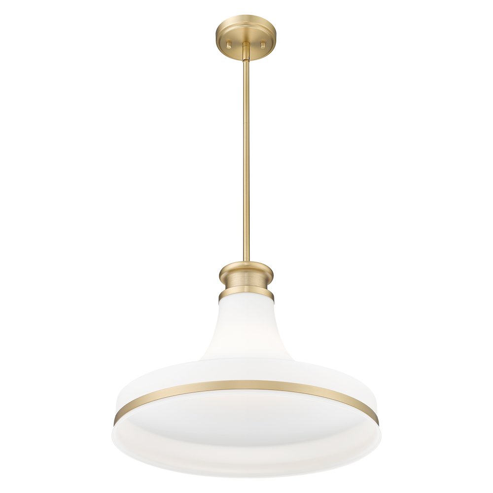 Z-Lite 1 Light Pendant, Modern Gold