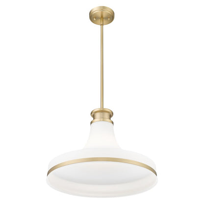 Z-Lite 1 Light Pendant, Modern Gold