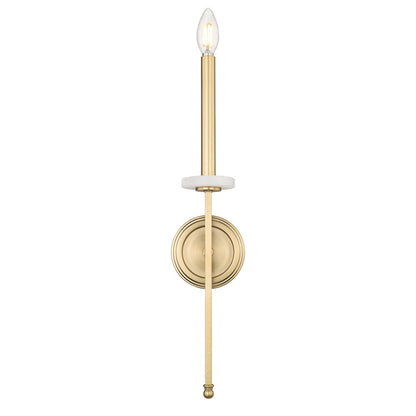 Z-Lite 1 Light Wall Sconce, Mordern Gold