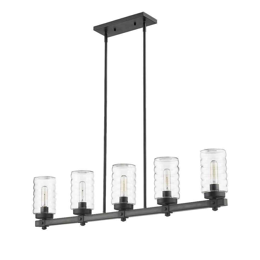 Z-Lite 5 Light Outdoor Linear Chandelier