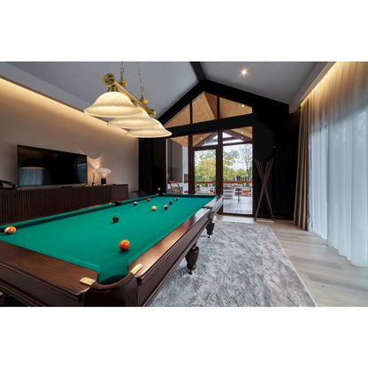 Z-Lite Cordon 3 Light Billiard, Steel Frame, Golden Mottle Shade Color