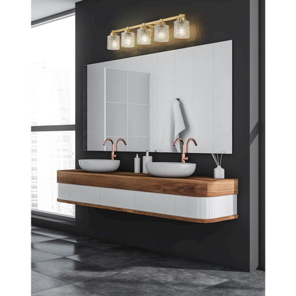 Z-Lite 5 Light Vanity, Modern Gold