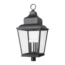 Z-Lite 5 Light Outdoor Post Mount Fixture, Sand Black