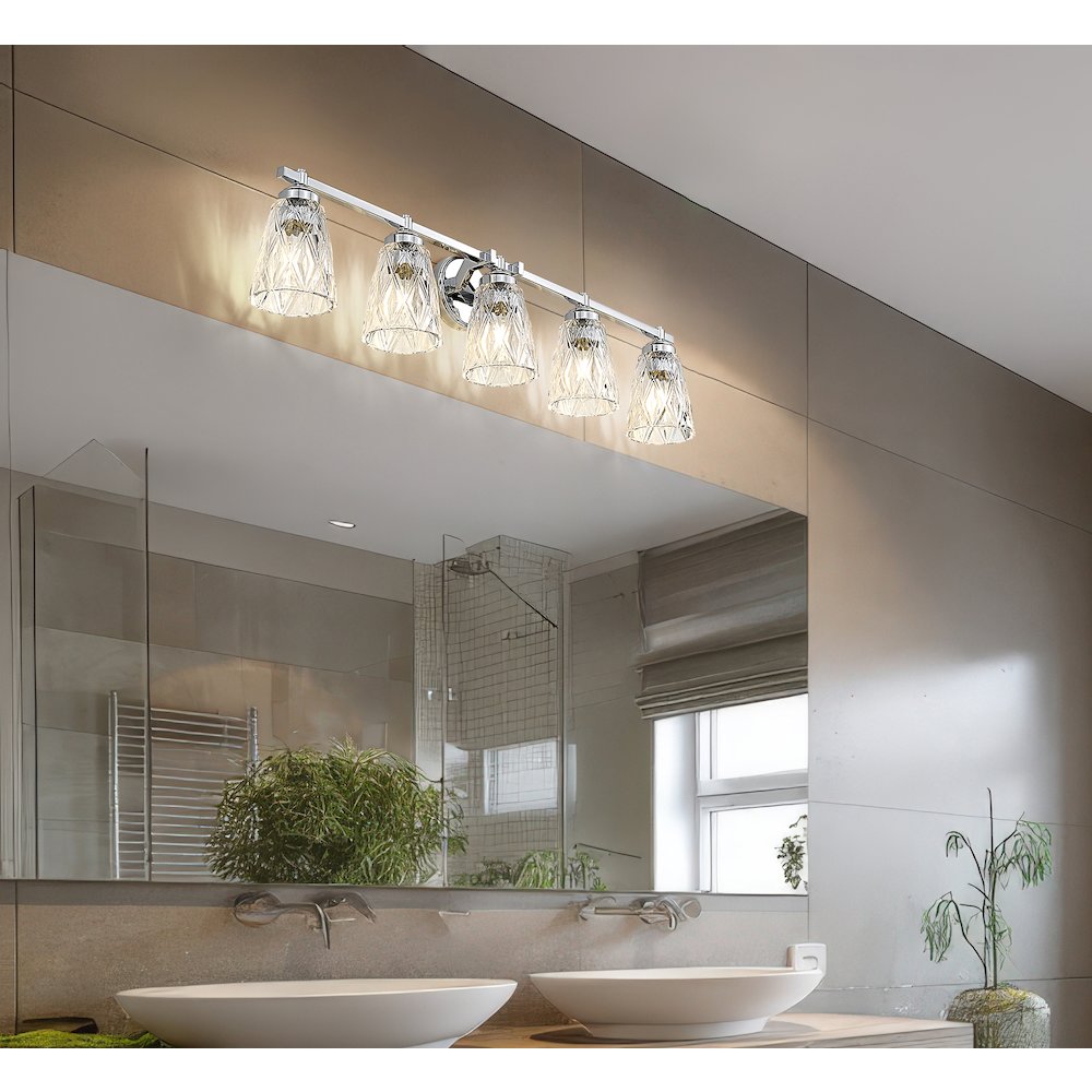 Z-Lite 5 Light Vanity, Chrome