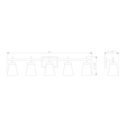 Z-Lite 5 Light Vanity