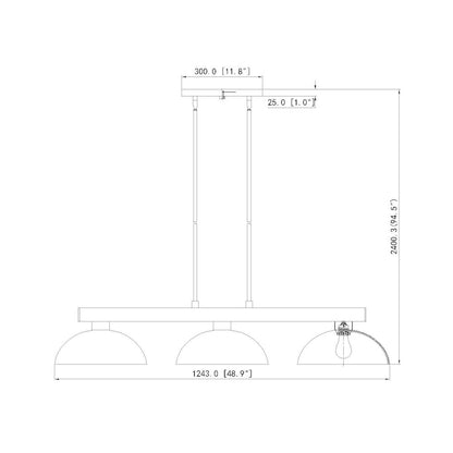 Z-Lite Cobalt 3 Light Billiard, Steel Frame, Matte Opal Shade Color
