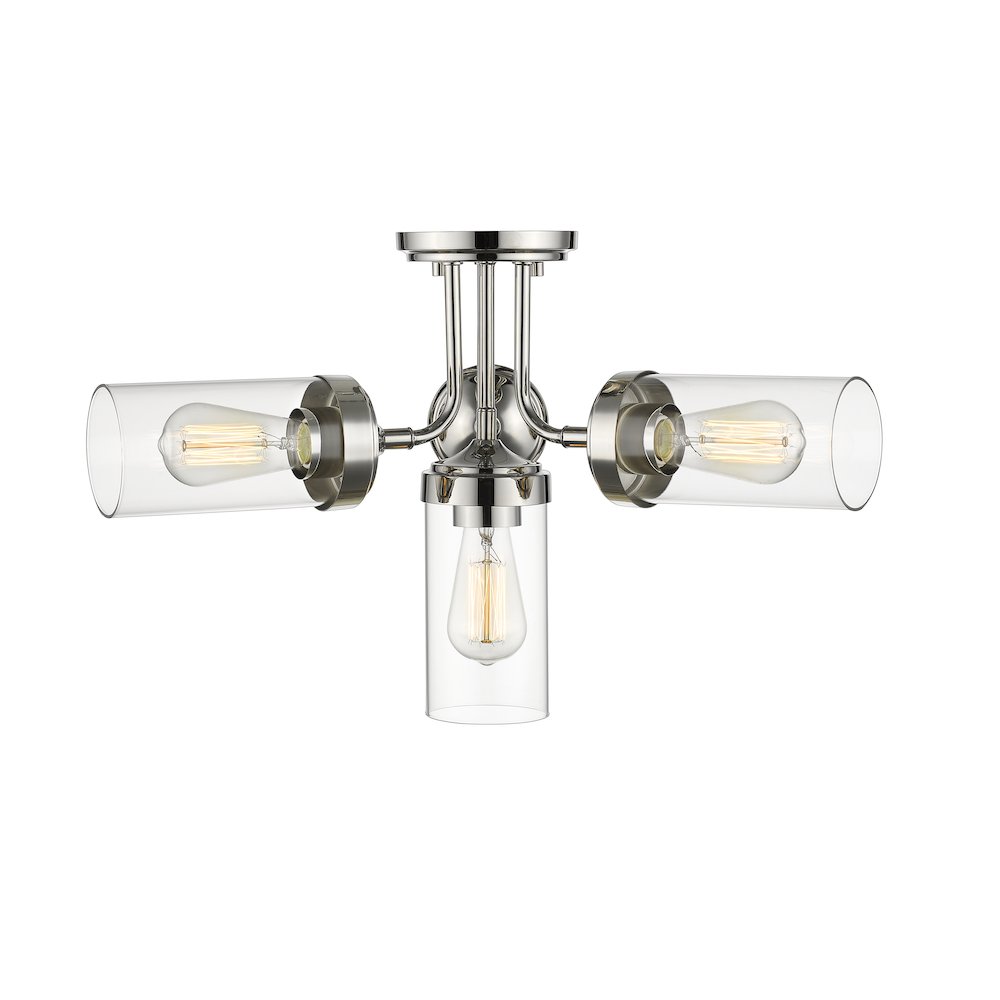Z-Lite 4 Light Semi Flush Mount