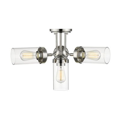 Z-Lite 4 Light Semi Flush Mount