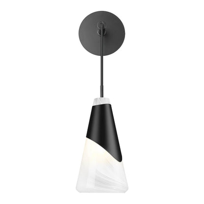 Z-Lite Aimie 1 Light Wall Sconce, Matte Black