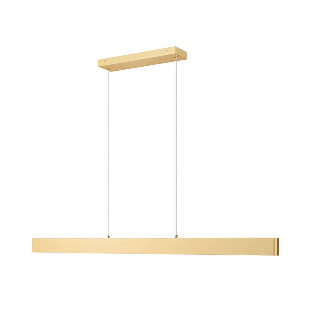 Z-Lite 1 Light Linear Chandelier, Gold