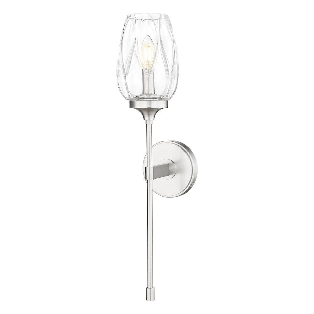 Z-Lite 1 Light Wall Sconce, Brushed Nickel