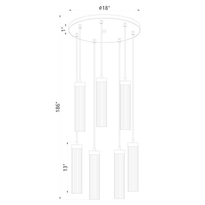 Z-Lite 7 Light Chandelier