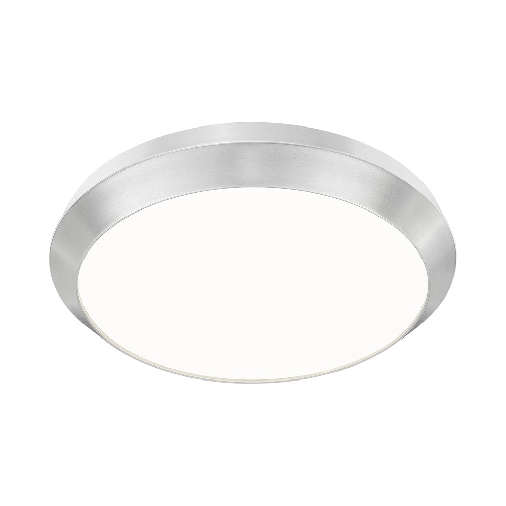Z-Lite 1 Light Flush Mount, Brushed Nickel