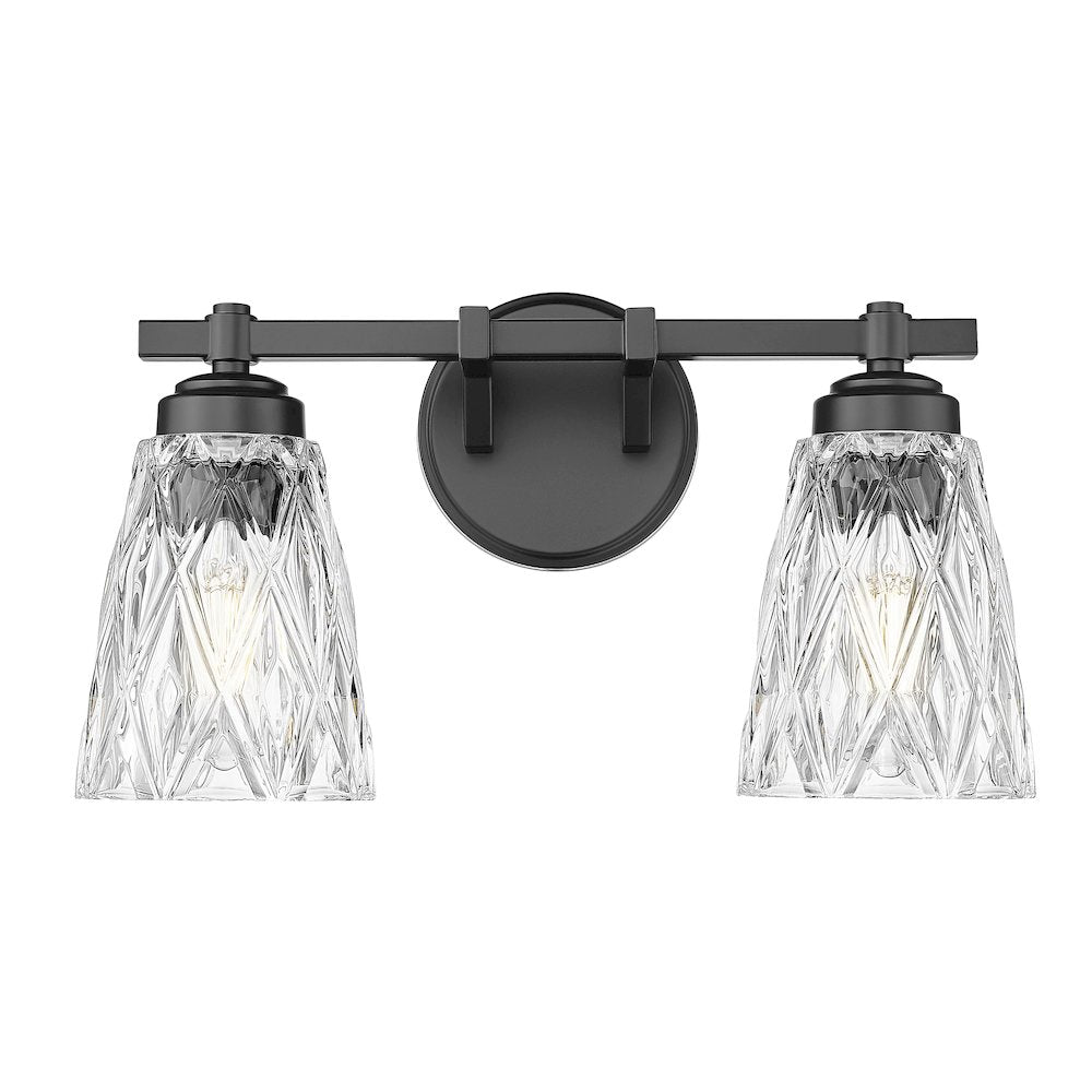Z-Lite 2 Light Vanity, Matte Black