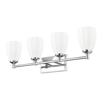Z-Lite Oren 4 Light Vanity in Chrome  color, Steel frame