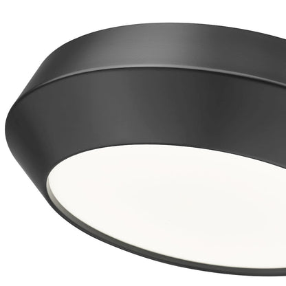 Z-Lite 1 Light Flush Mount, Matte Black