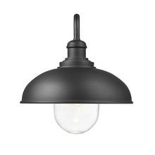Z-Lite RLM 1 Light Outdoor Wall Light in Sand Black color, Aluminum frame