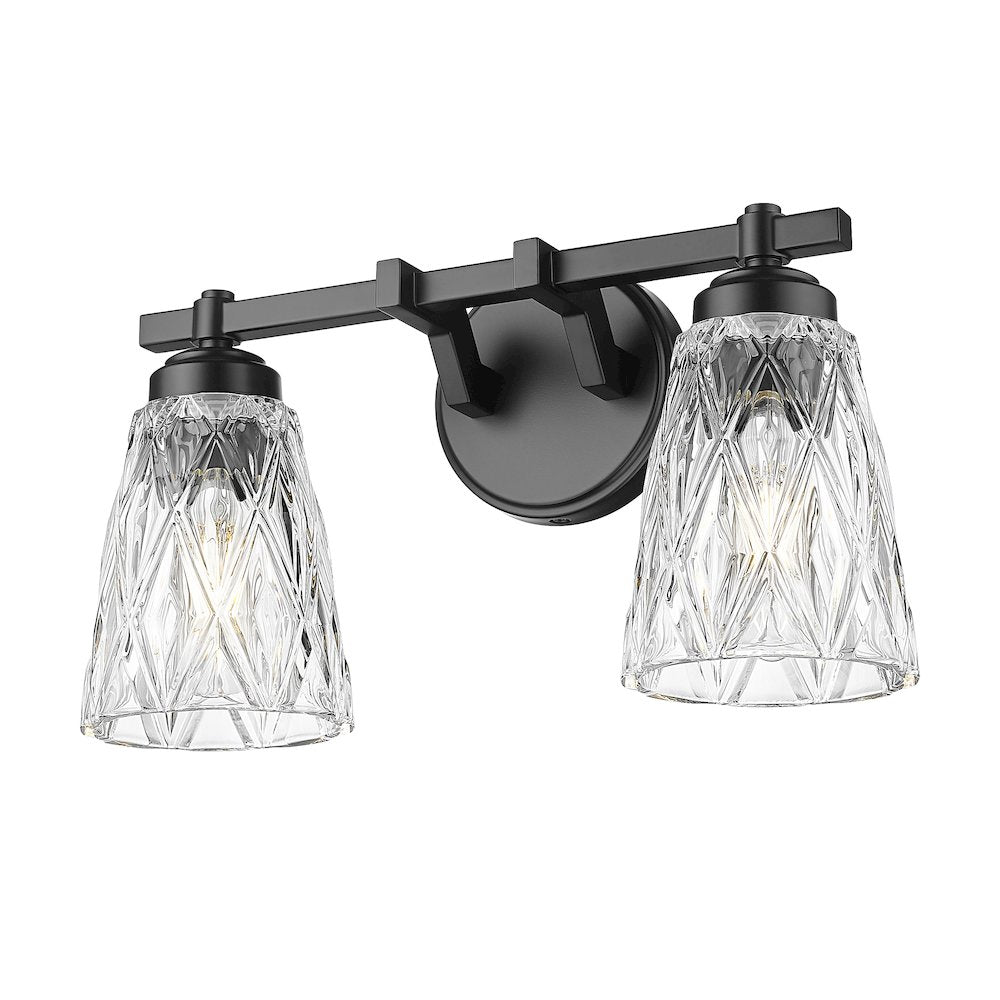 Z-Lite 2 Light Vanity, Matte Black