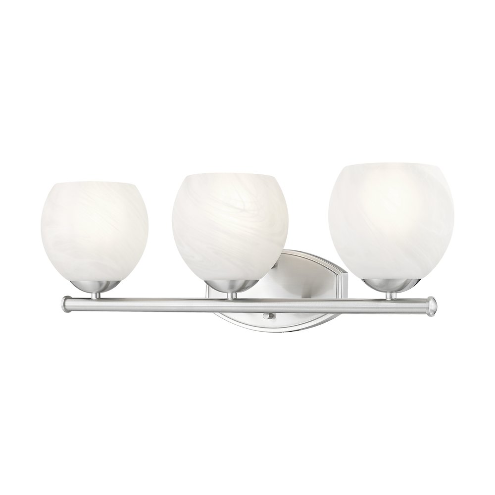 Z-Lite 3 Light Vanity, Brushed Nickel