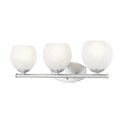 Z-Lite 3 Light Vanity, Brushed Nickel