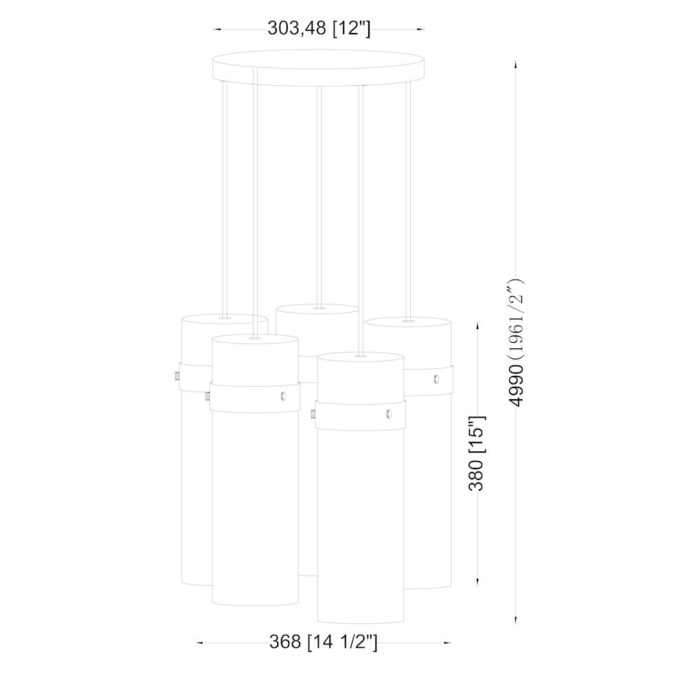 Z-Lite 5 Light Chandelier