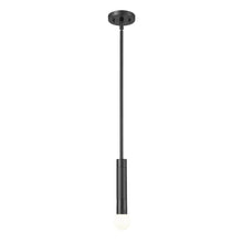 Z-Lite Stari 1 Light Pendant in Matte Black color, Steel frame