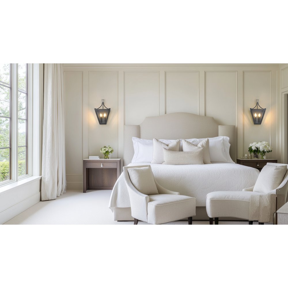 Z-Lite 2 Light Wall Sconce, Iron Ore