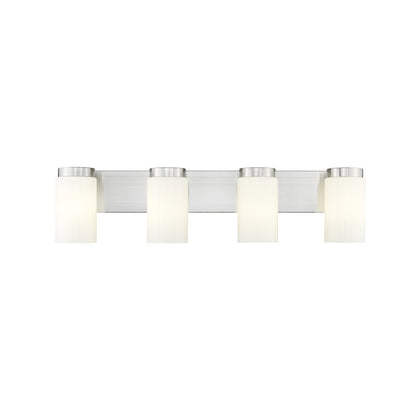 Z-Lite Burk 4 Light Vanity, Brushed Nickel