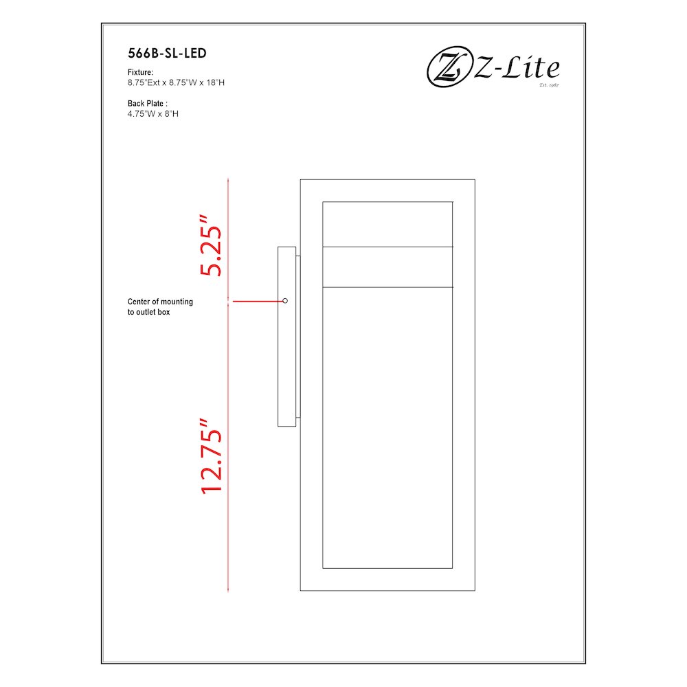 Z-Lite 1 Light Outdoor Wall Light