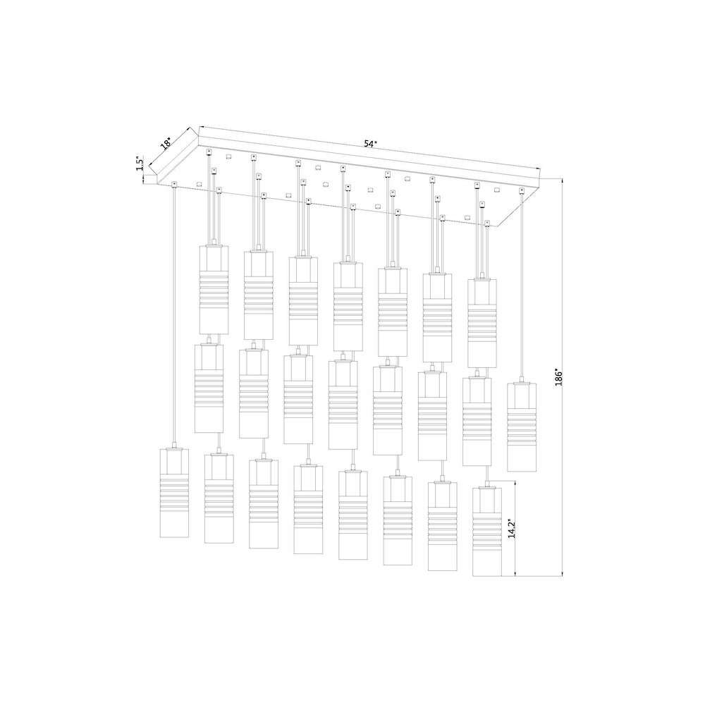 Z-Lite 23 Light Linear Chandelier
