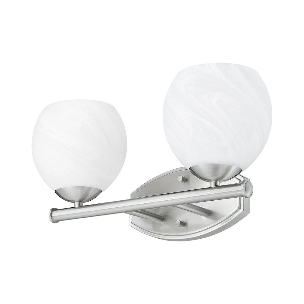 Z-Lite 2 Light Vanity, Brushed Nickel