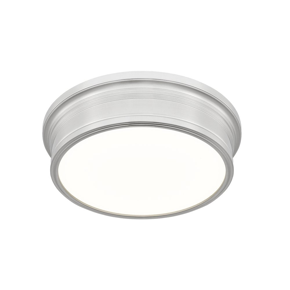 Z-Lite 1 Light Flush Mount, Brushed Nickel