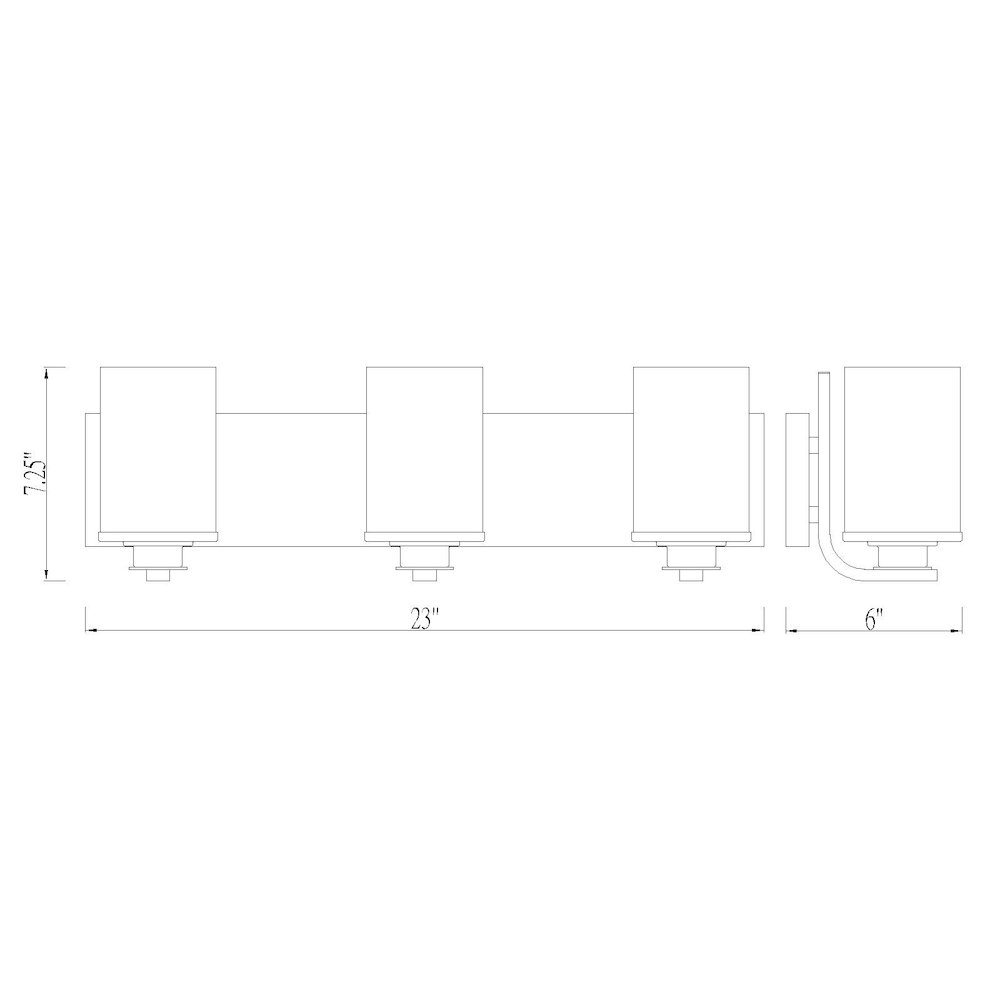 Z-Lite 3 Light Vanity