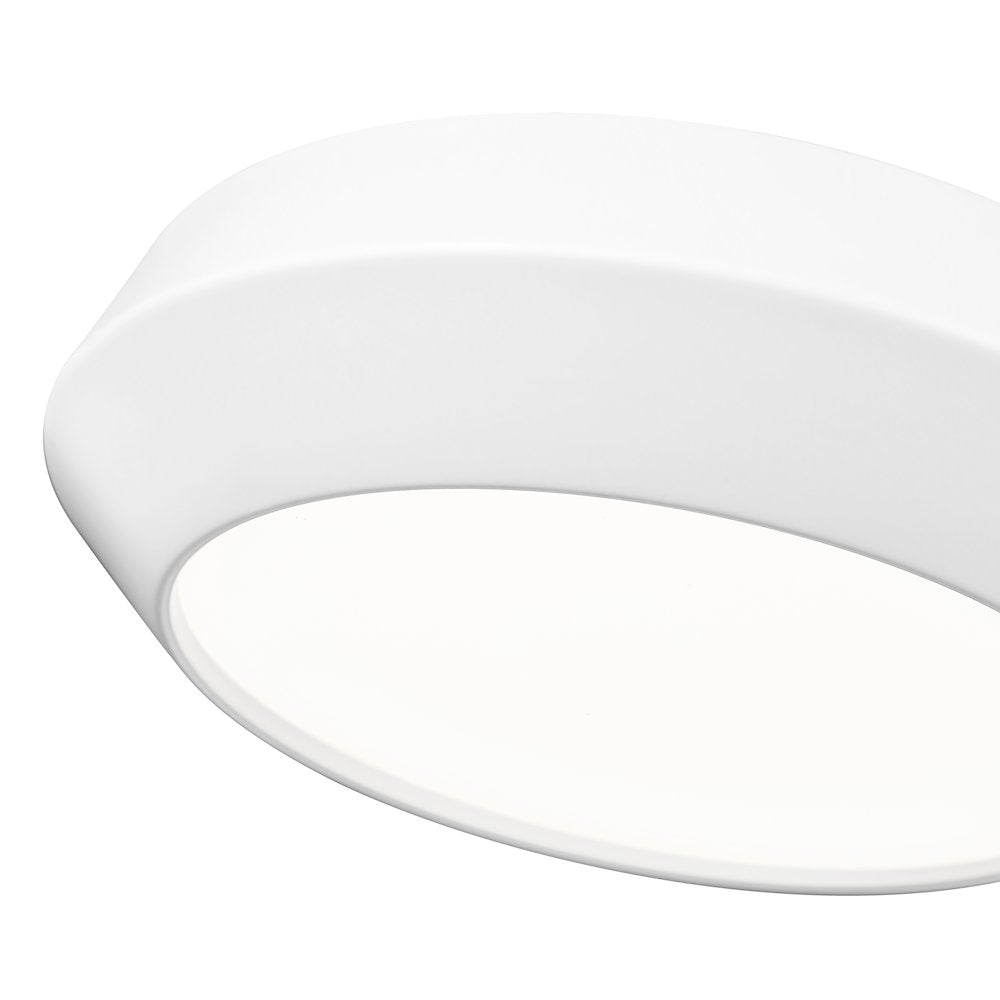 Z-Lite 1 Light Flush Mount, Matte White