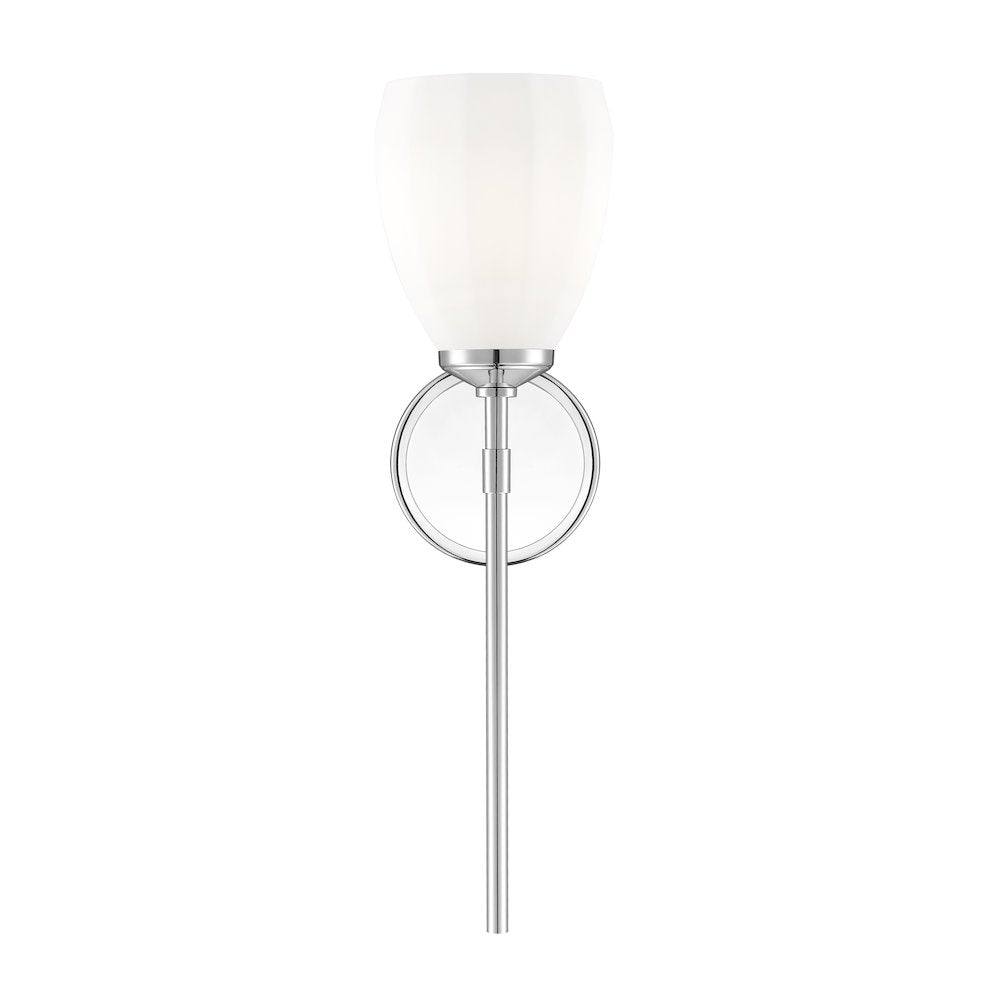 Z-Lite Oren 1 Light Wall Sconce in Chrome  color, Steel frame