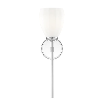 Z-Lite Oren 1 Light Wall Sconce in Chrome  color, Steel frame
