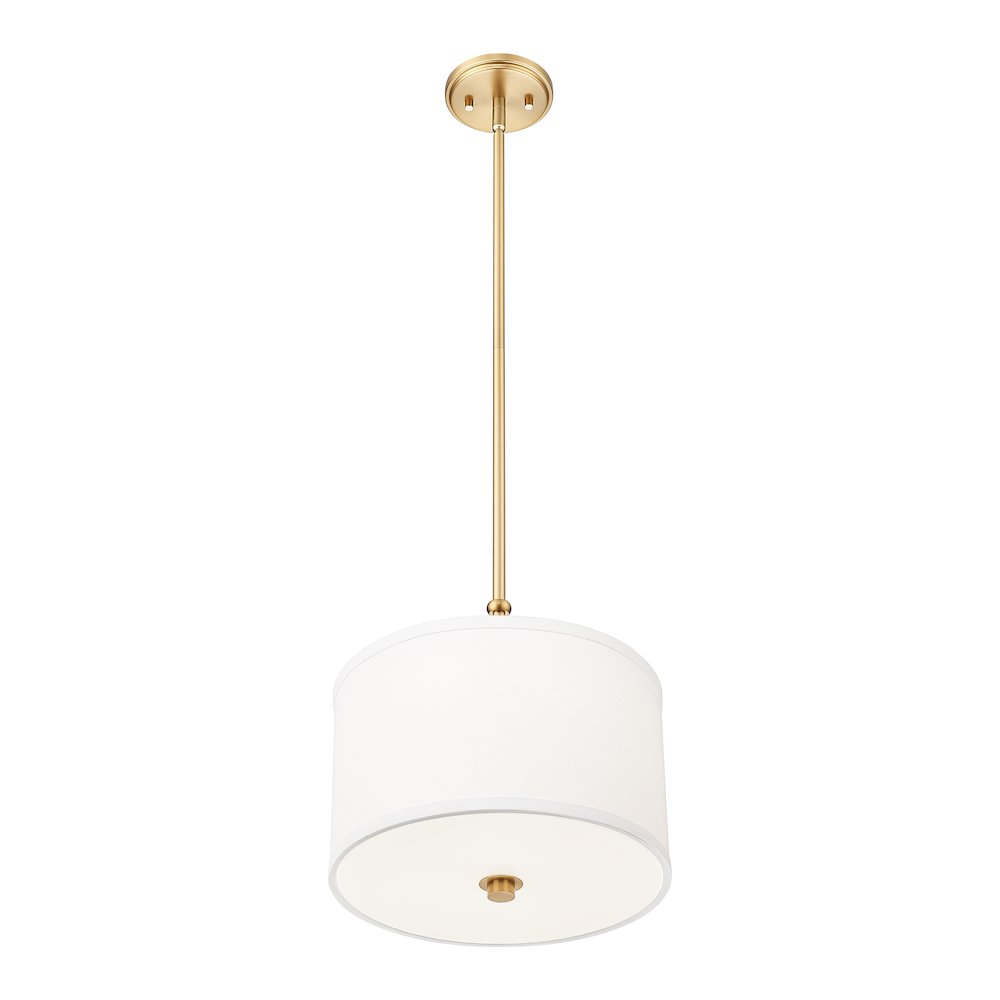 Z-Lite 1 Light Pendant, Modern Gold