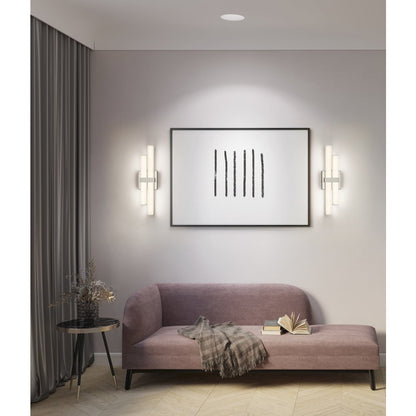 Z-Lite Zane 2 Light Vanity in Brushed Nickel Frame Finish