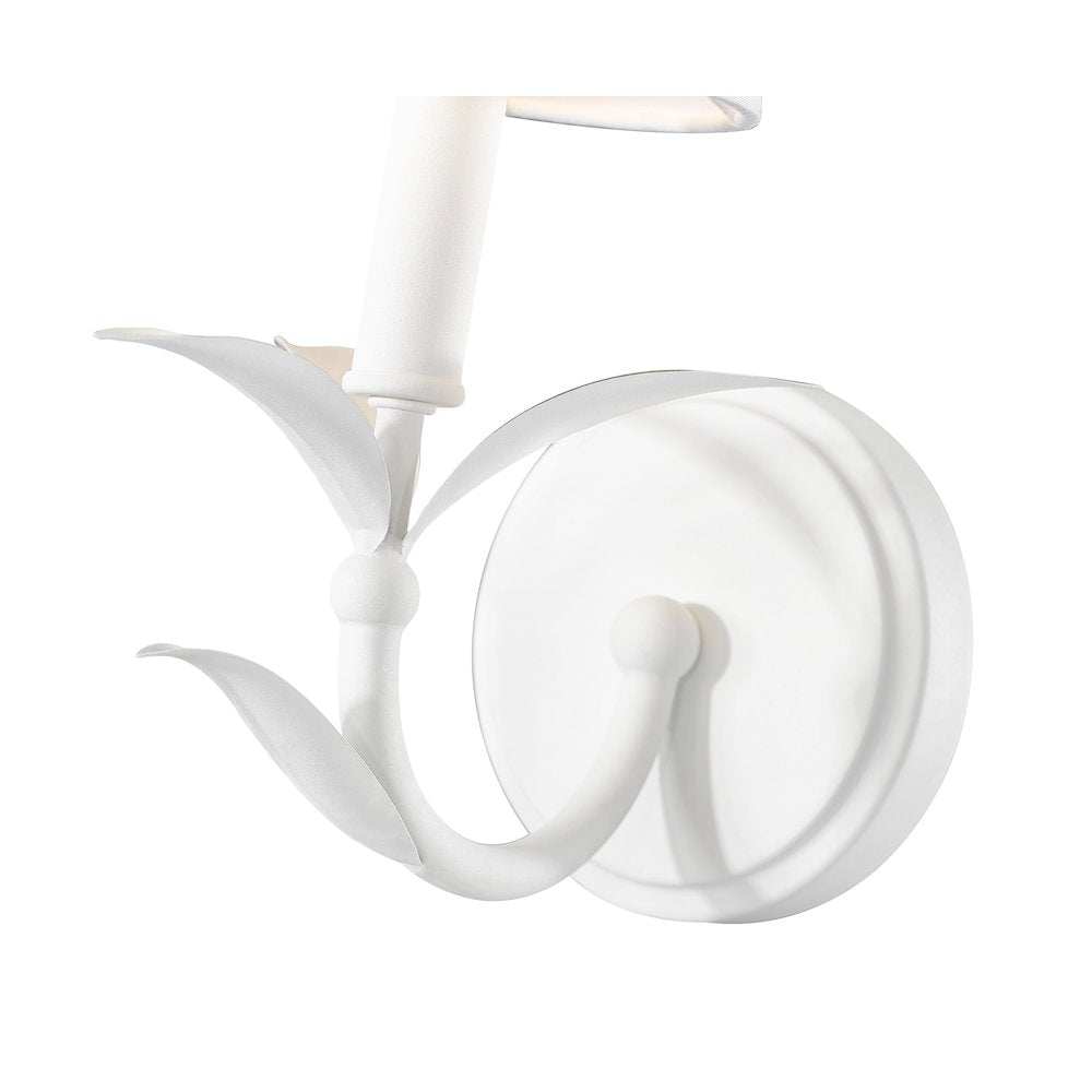 Z-Lite 1 Light Wall Sconce, Textured White