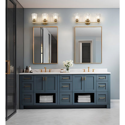 Z-Lite 3 Light Vanity, Modern Gold