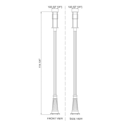 Z-Lite 1 Light Outdoor Post Mounted Fixture