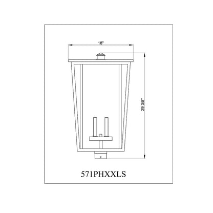 Z-Lite 4 Light Outdoor Post Mount Fixture