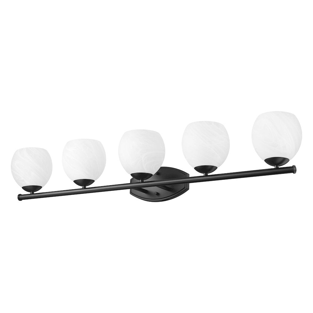 Z-Lite 5 Light Vanity, Matte Black