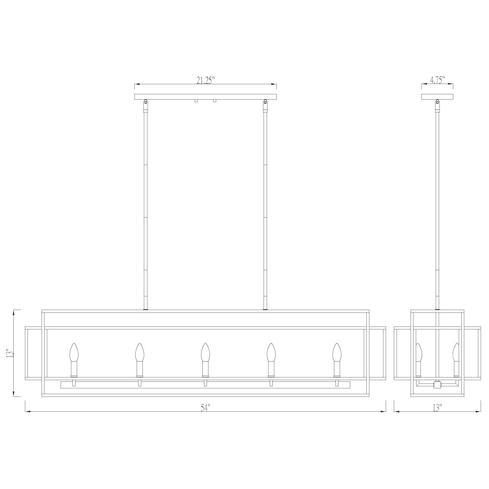 Z-Lite 10 Light Linear Chandelier