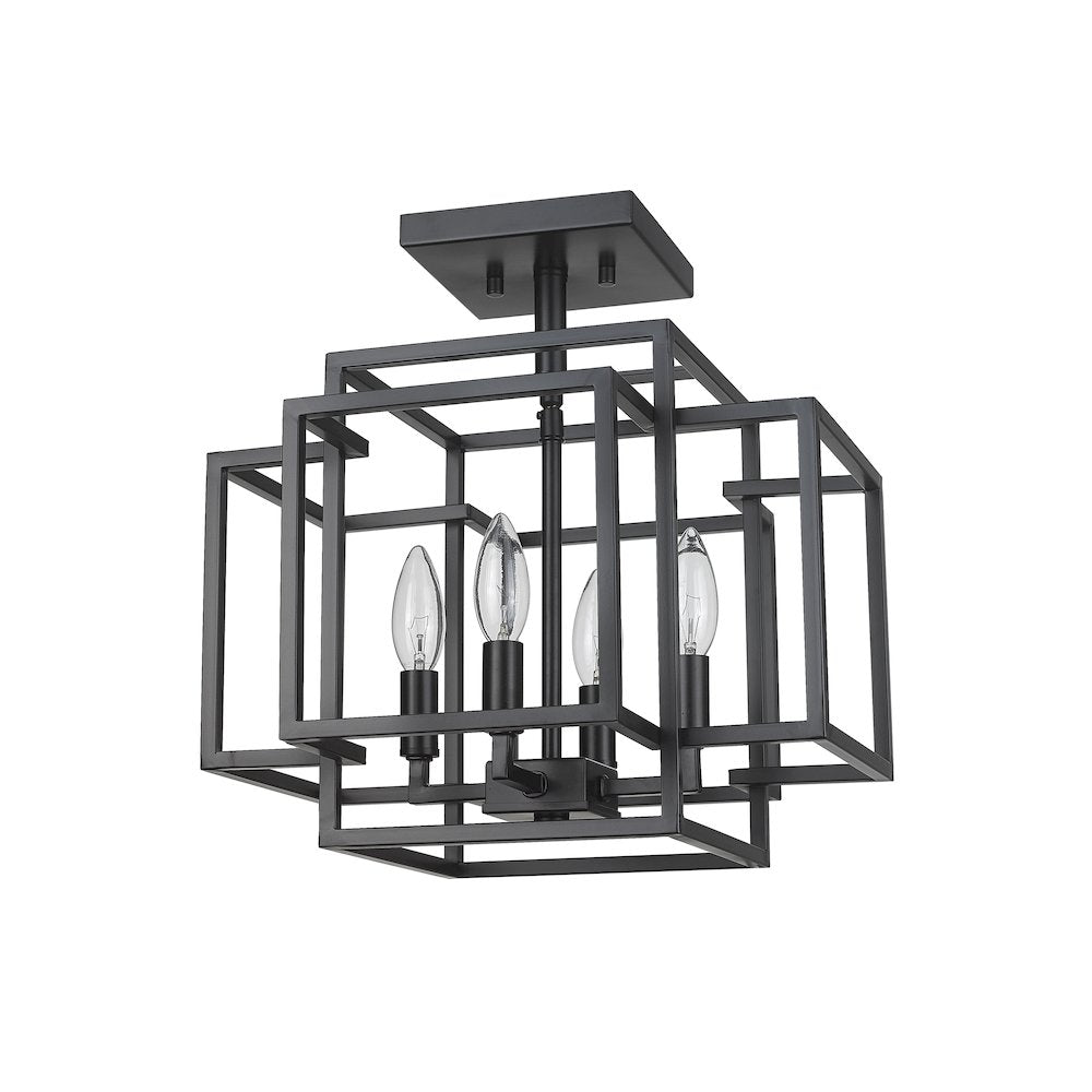 Z-Lite 4 Light Semi Flush Mount
