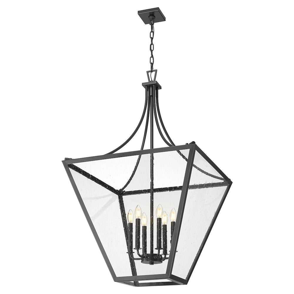 Z-Lite 6 Light Chandelier, Iron Ore