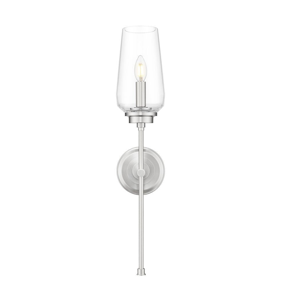 Z-Lite 1 Light Wall Sconce, Brushed Nickel