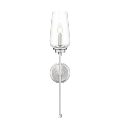 Z-Lite 1 Light Wall Sconce, Brushed Nickel
