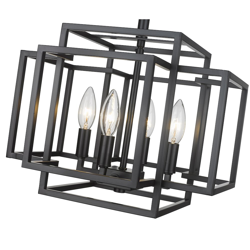 Z-Lite 4 Light Semi Flush Mount