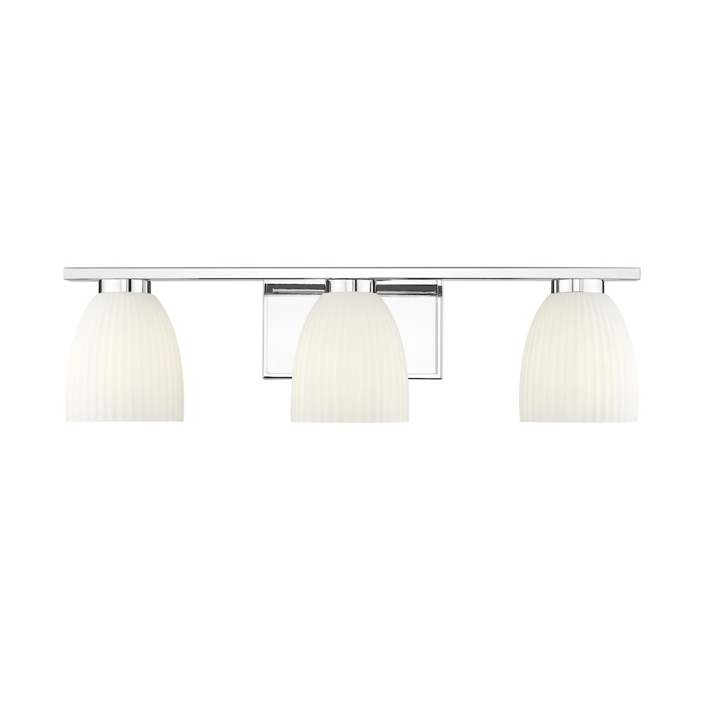 Z-Lite Naya 3 Light Vanity in Chrome color, Steel frame